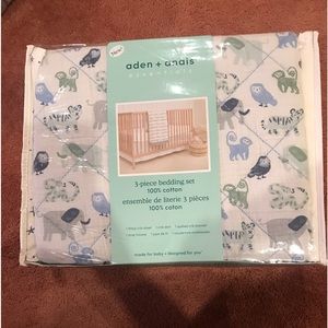 aden+anais essentials (3) piece bedding set 100% cotton